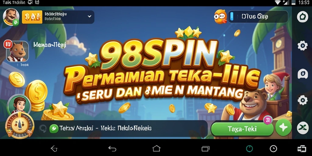 Antarmuka permainan 98SPIN yang intuitif dan menarik.