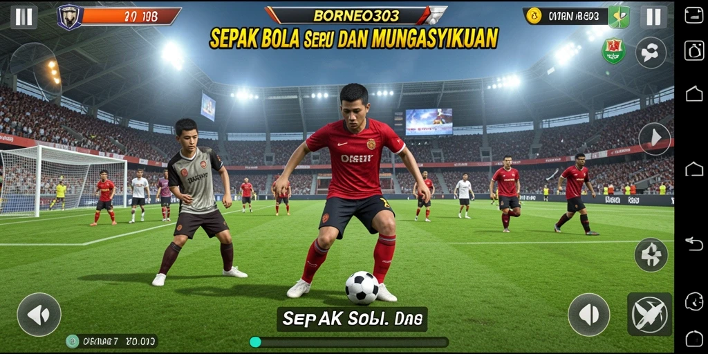 Antarmuka pengguna BORNEO303 yang menarik dan mudah digunakan.