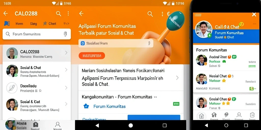Antarmuka user-friendly CALO288 untuk diskusi komunitas.