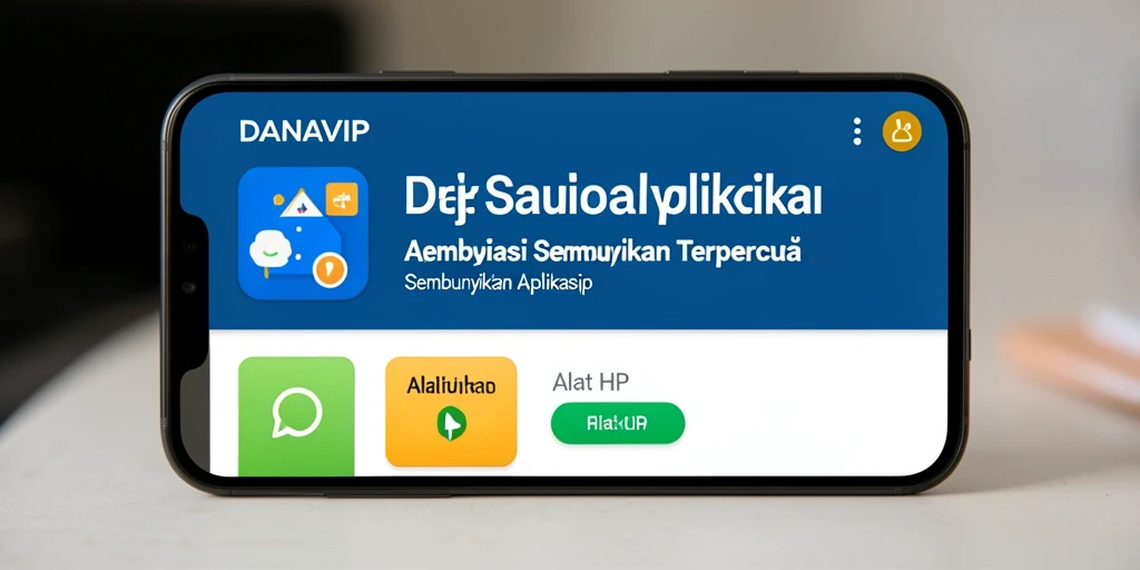 Antarmuka pengguna aplikasi Sembunyikan Aplikasi yang sederhana dan efektif.