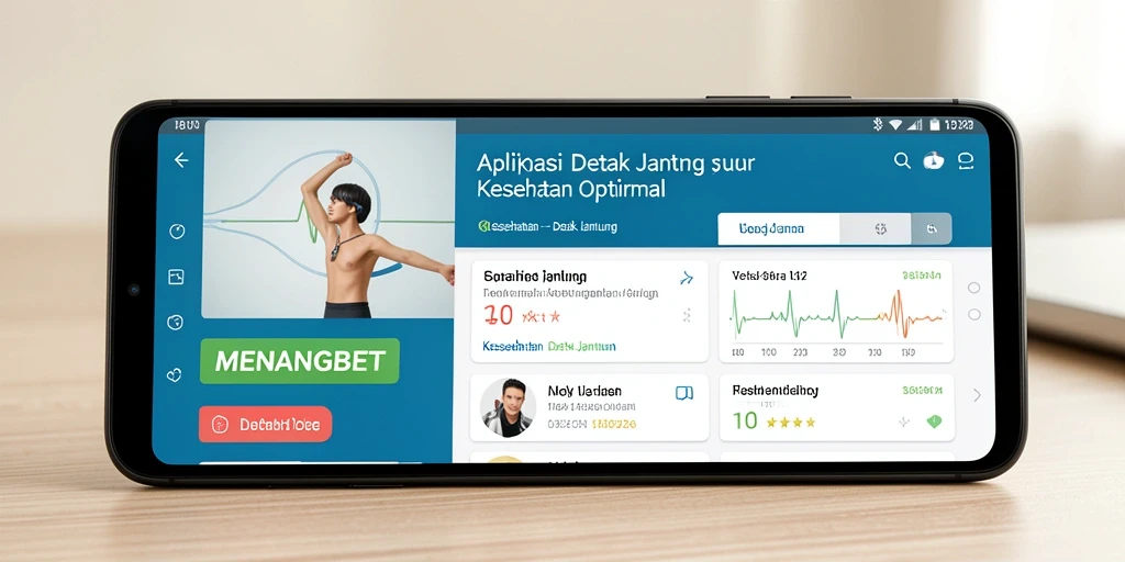 Antarmuka aplikasi MENANGBET menunjukkan pemantauan detak jantung secara real-time.
