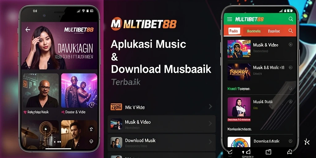 Antarmuka MULTIBET88 menampilkan kemudahan akses download musik.