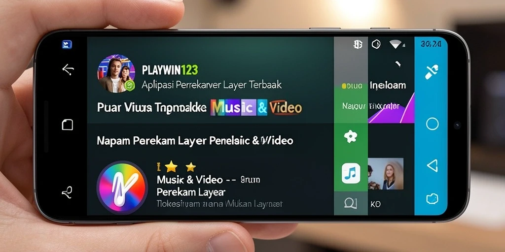 Antarmuka PLAYWIN123 dengan fitur perekam layar yang intuitif.