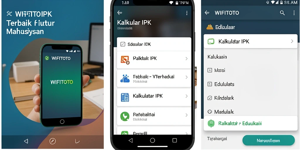 Antarmuka WIFITOTO menampilkan perhitungan IPK dengan sederhana dan jelas.